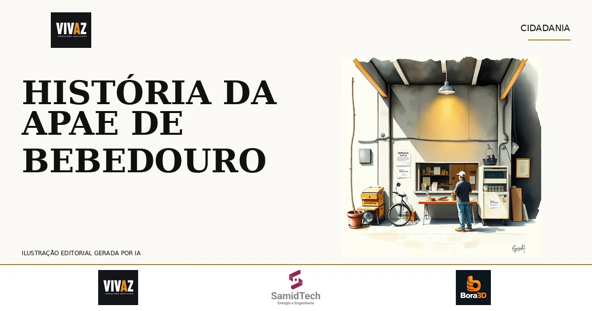 Ilustração editorial sobre: Meio século de solidariedade: a trajetória de fundação da Apae em Bebedouro